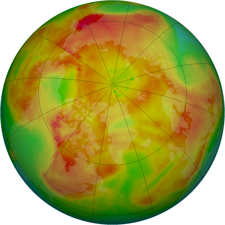 Arctic ozone map for 01 May 1981